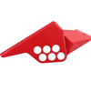 Rojo Fácil de usar diseño de válvula de bola de diseño de una sola pieza