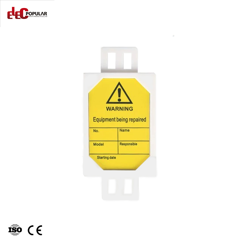Etiquetas de inspección de andamios de PVC de bloqueo de inspección de señales de advertencia