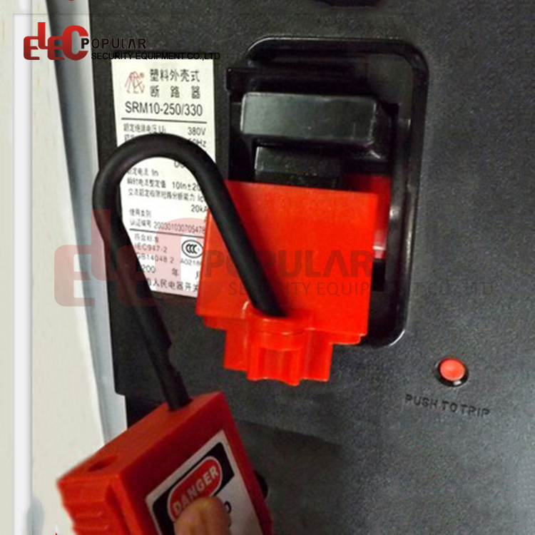 Dispositivo de bloqueo de disyuntor de seguridad eléctrica de amplio rango de bloqueo de alta seguridad